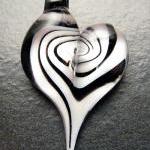 Heart pendant - Glass lampw..